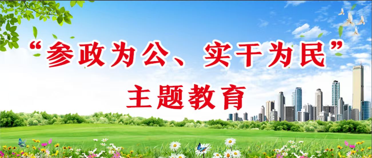 参政为公、实干为民”主题教育